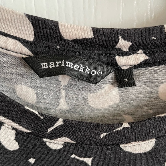 Marimekko Black Patterned Knit Dress Size S - Picture 2 of 4